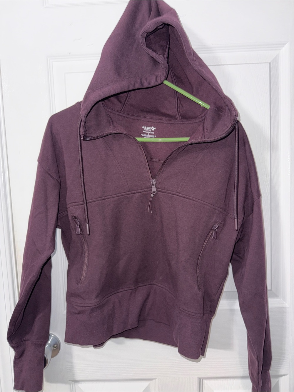 Old Navy Women's Plum Quarter-Zip Hoodie